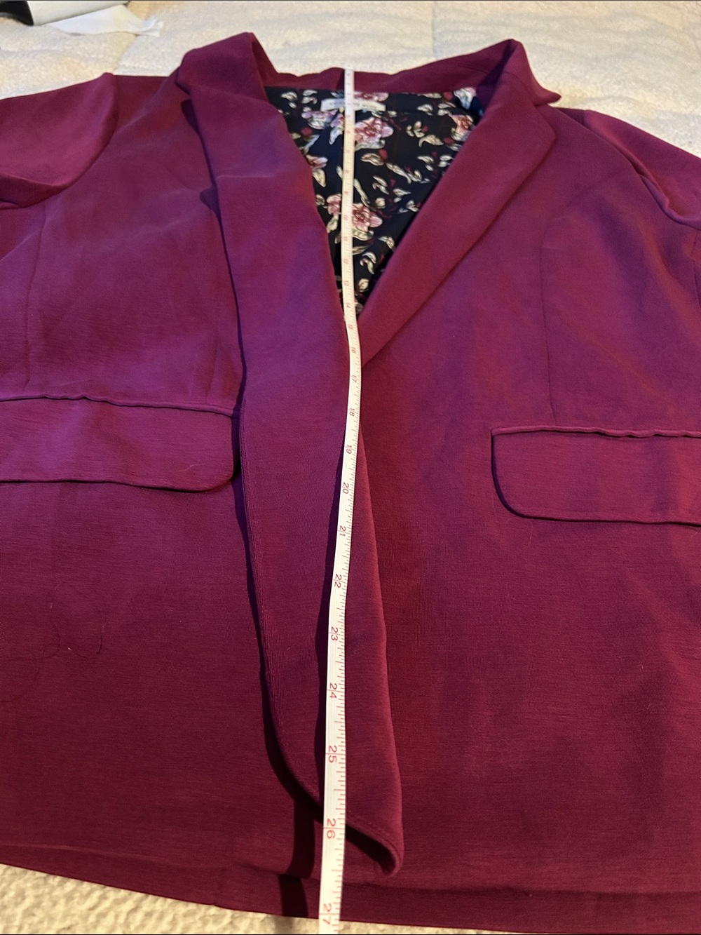 Skies Are Blue Fuchsia Blazer - Picture 5 of 8
